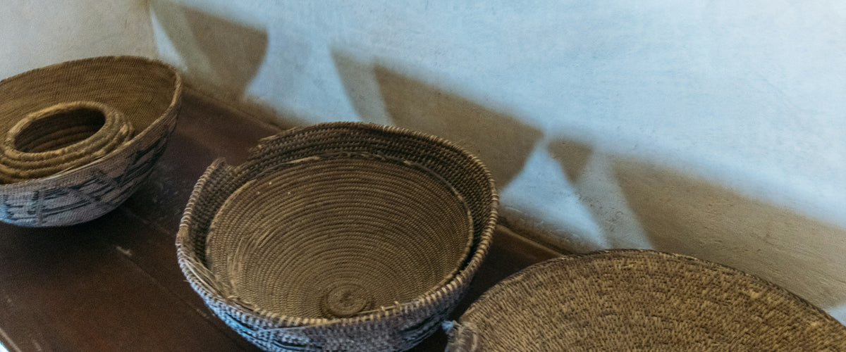 Woven storage baskets | Milano Casa