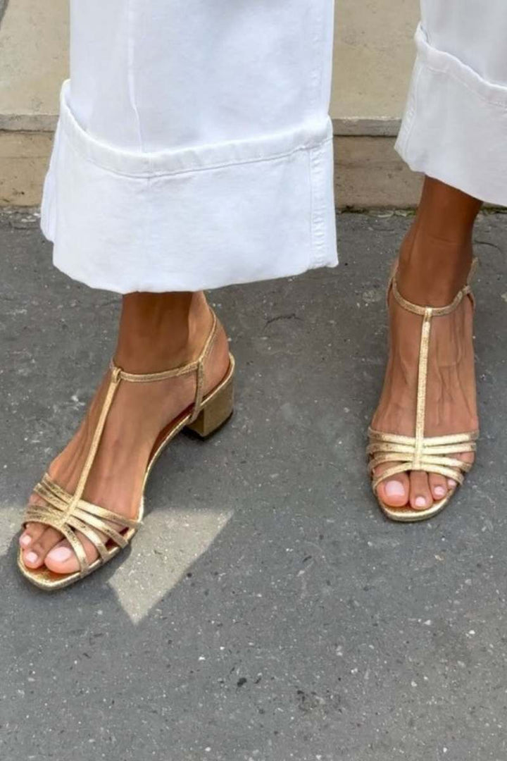 Allegra Everyday Elegance in Golden Sandals, view 2