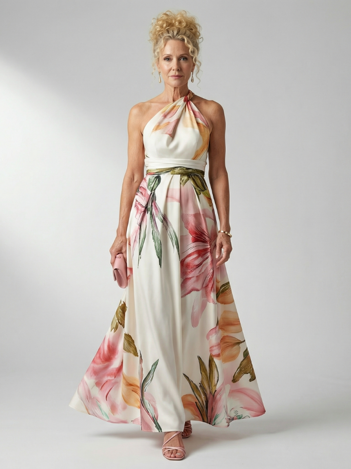 Amiel Light Floral Maxi Dress – women&