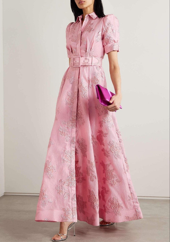Aria Dress with Short Puff Sleeves – women&