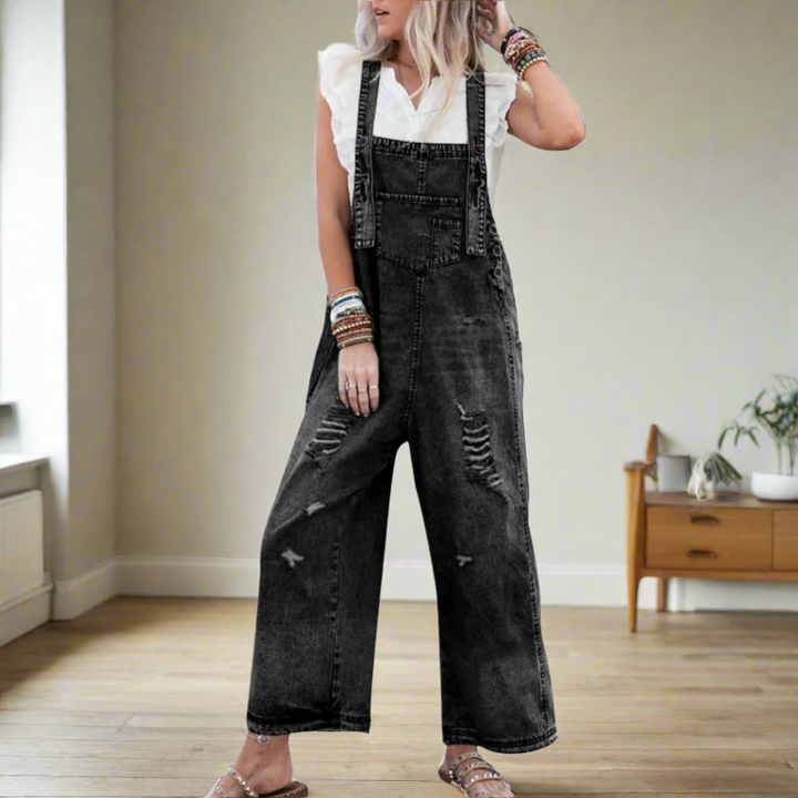 Carmelita Vintage Wash Adjustable Jumpsuit – women&