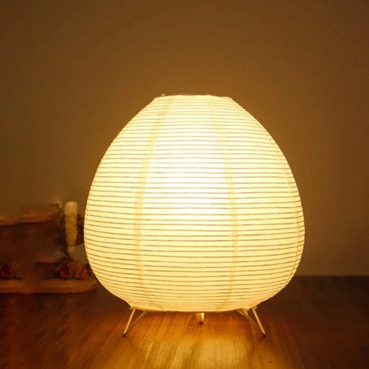Carta paper lantern lamp glowing