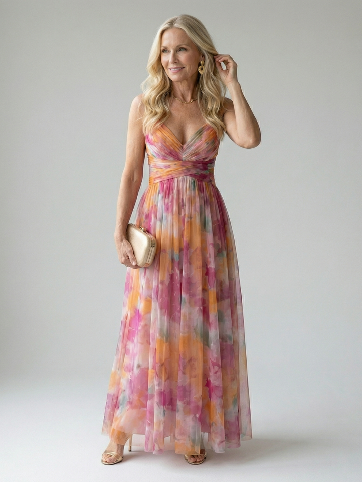 Iselle Soft Wrap Maxi Dress – women&