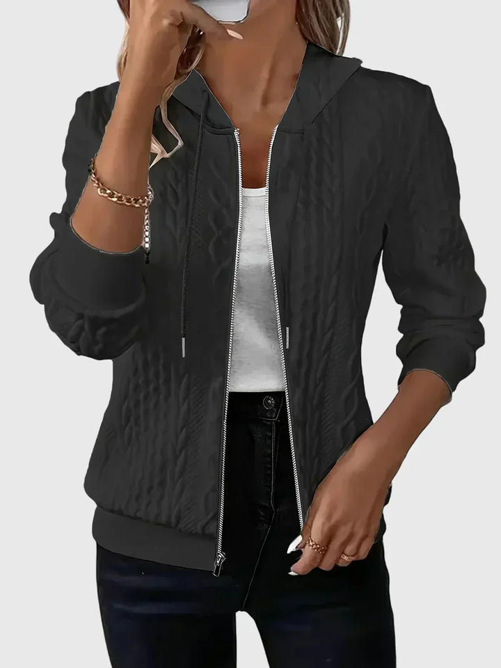 Lena Hoodie with Zipper – women&