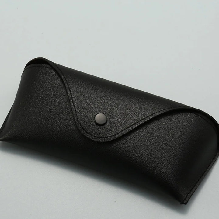 Nerio Vegan Leather Sunglasses Case in Black
