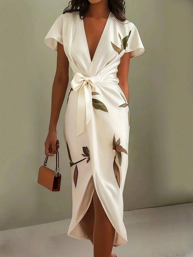 Harper Elegant Wrap Dress – women&