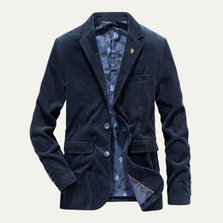 Pienza Corduroy Blazer - Midnight Navy