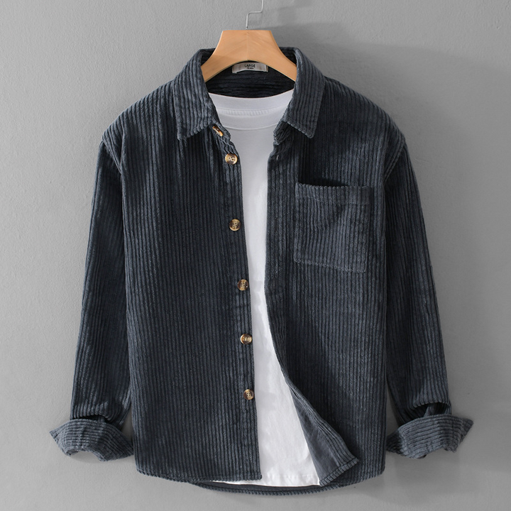 Rafael Corduroy Shirt in Blue