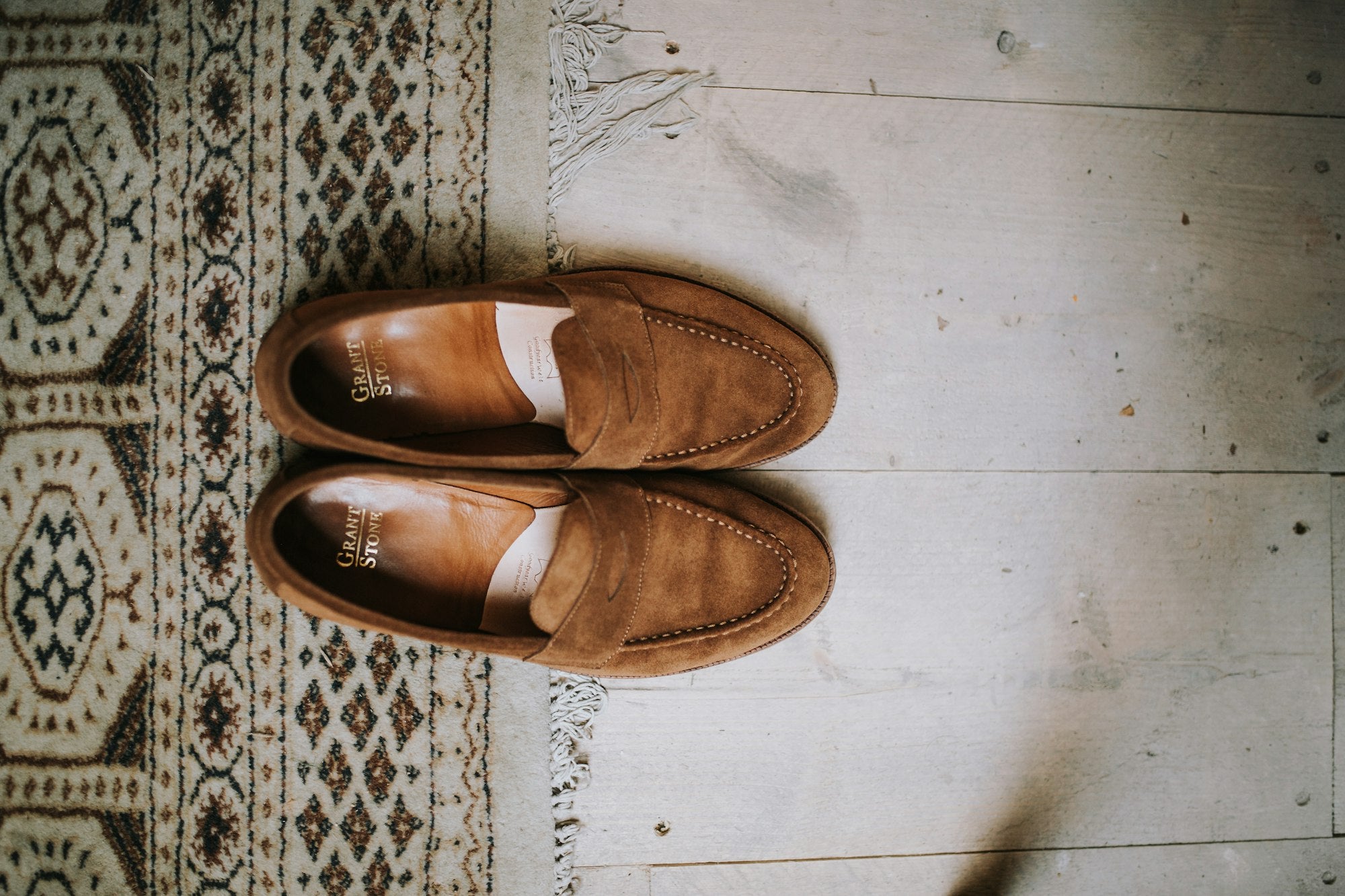 Brown suede penny loafers — men's styling guide