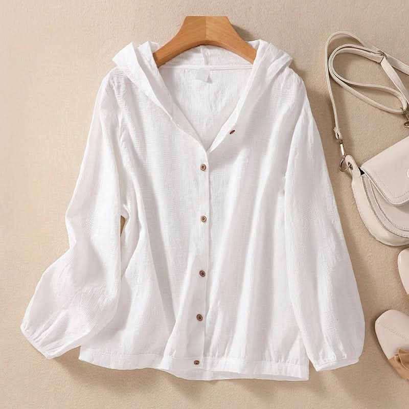 Miri Linen Hoodie – women's sweaters