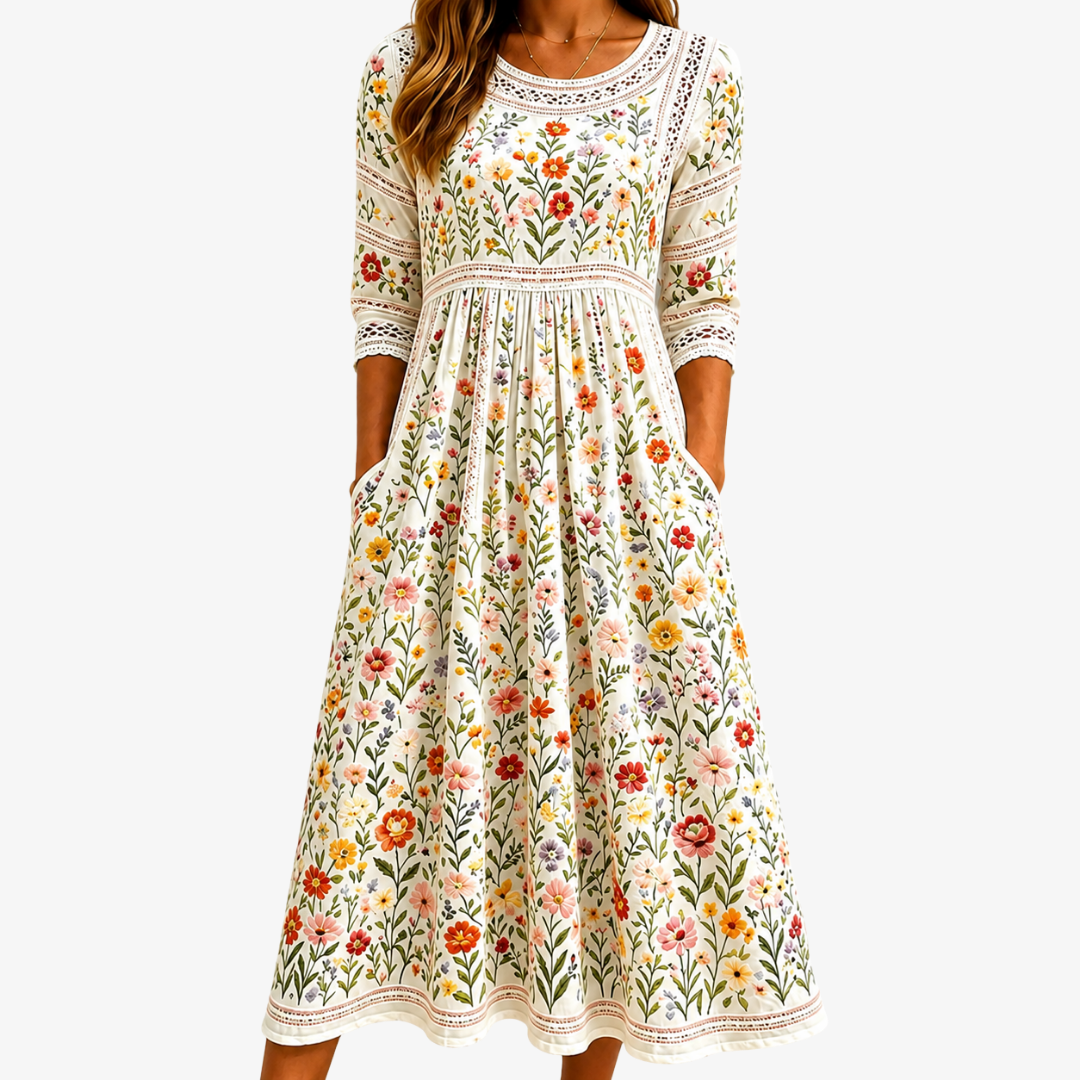 Wildflower Meadow Midi Dress