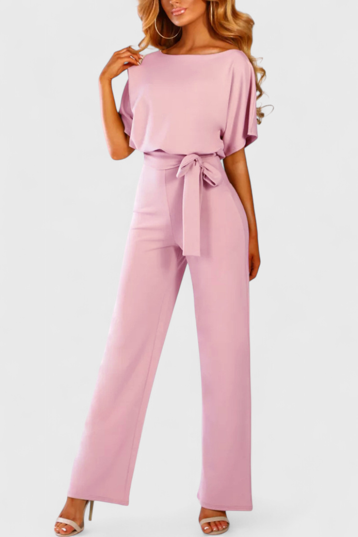 Evie Wide Cut Fluid Jumpsuit with Elegant Silhouette – women's jumpsuits