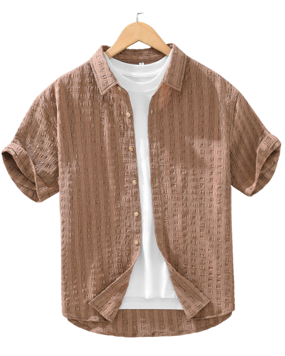 Men's casual textured shirt – Avinos Milano