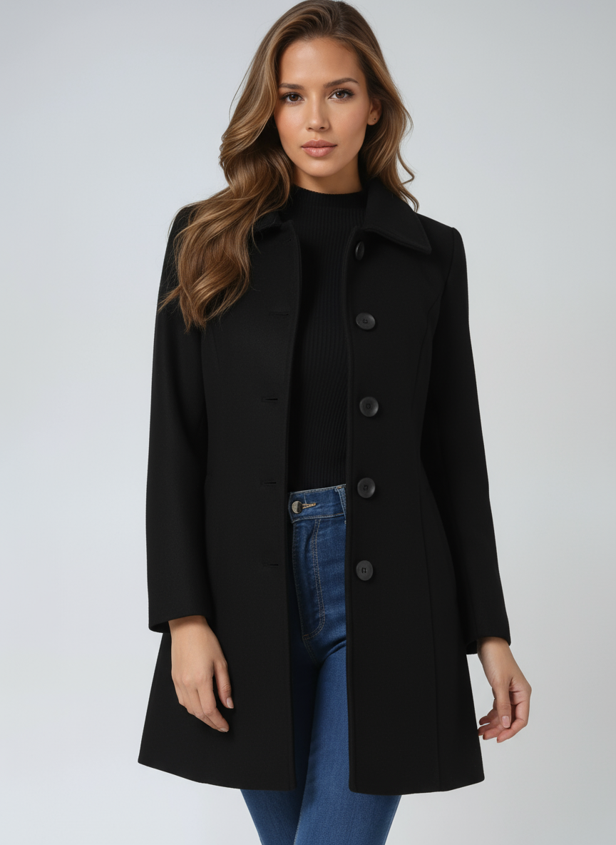 Bella Women's Single Breasted Winter Trench Coat – jackets