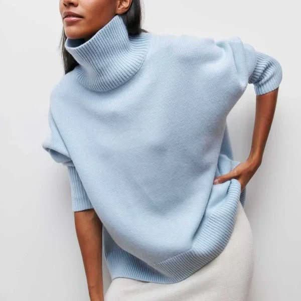 Aria Relaxed Turtleneck Sweater – women's sweaters