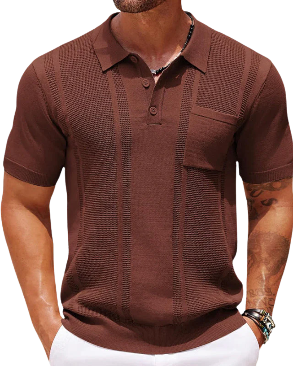 Ahbu men's polo shirt, alternate view