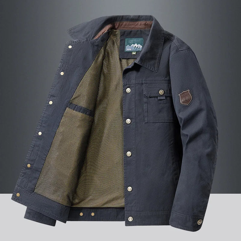 Men's elegant cotton jacket, alternate view