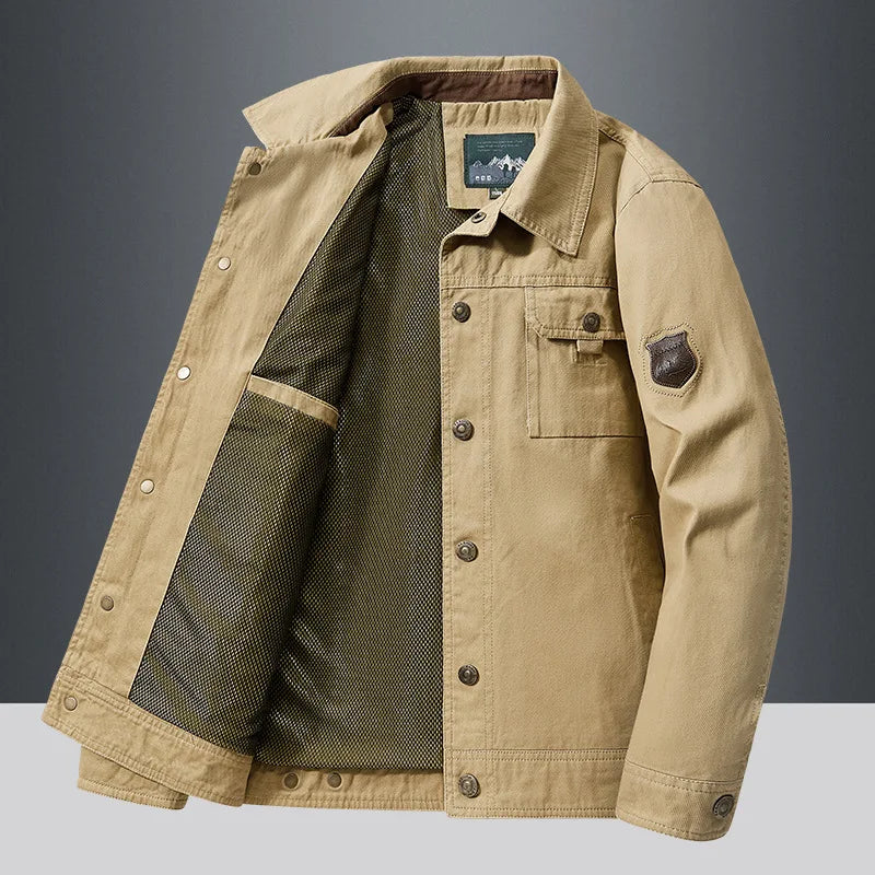Men's elegant cotton jacket, additional view