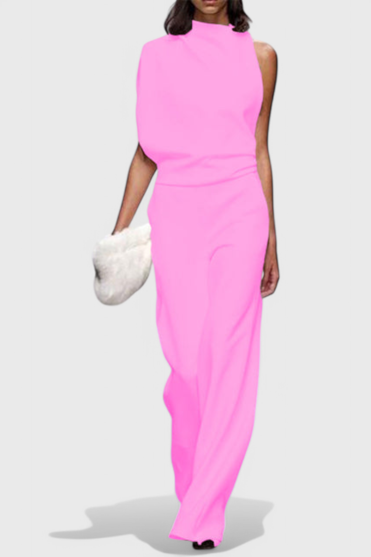 Agatha Wide Leg Fluid Jumpsuit with a Flattering Silhouette – women's jumpsuits, view 4