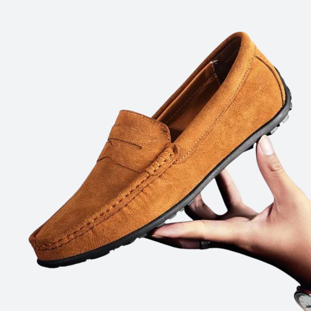 Men's suede loafers, additional view