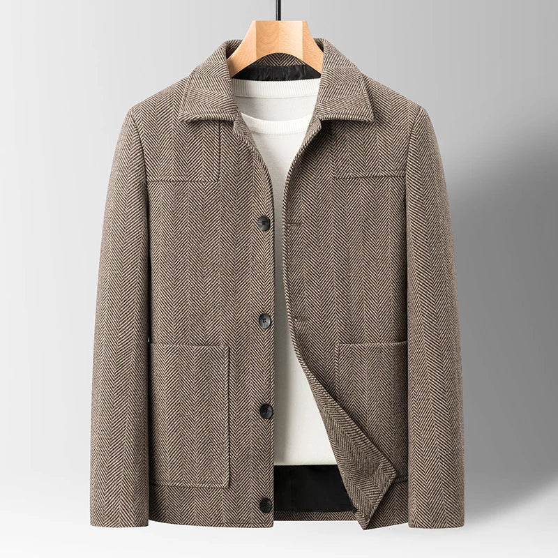 Luca men's elegant wool jacket – Avinos Milano