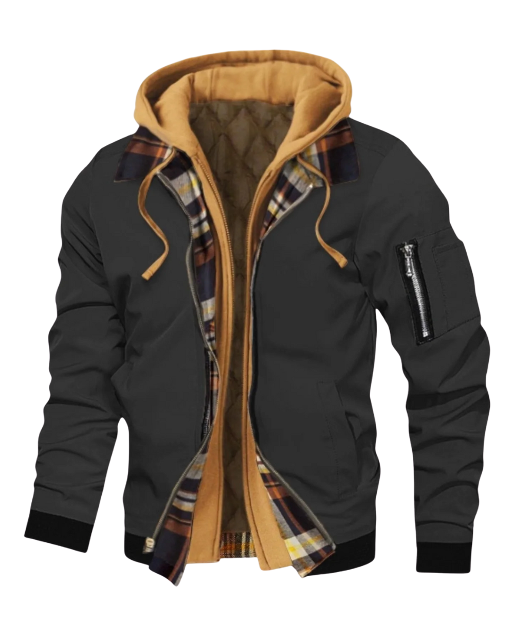 Men's hooded jacket, view 4