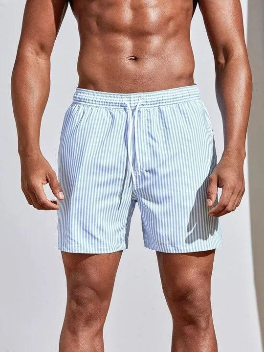 Swim men's elegant striped shorts, alternate view