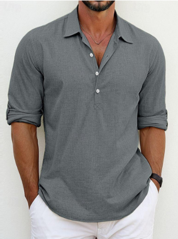 Alessandro men's linen shirt, view 4