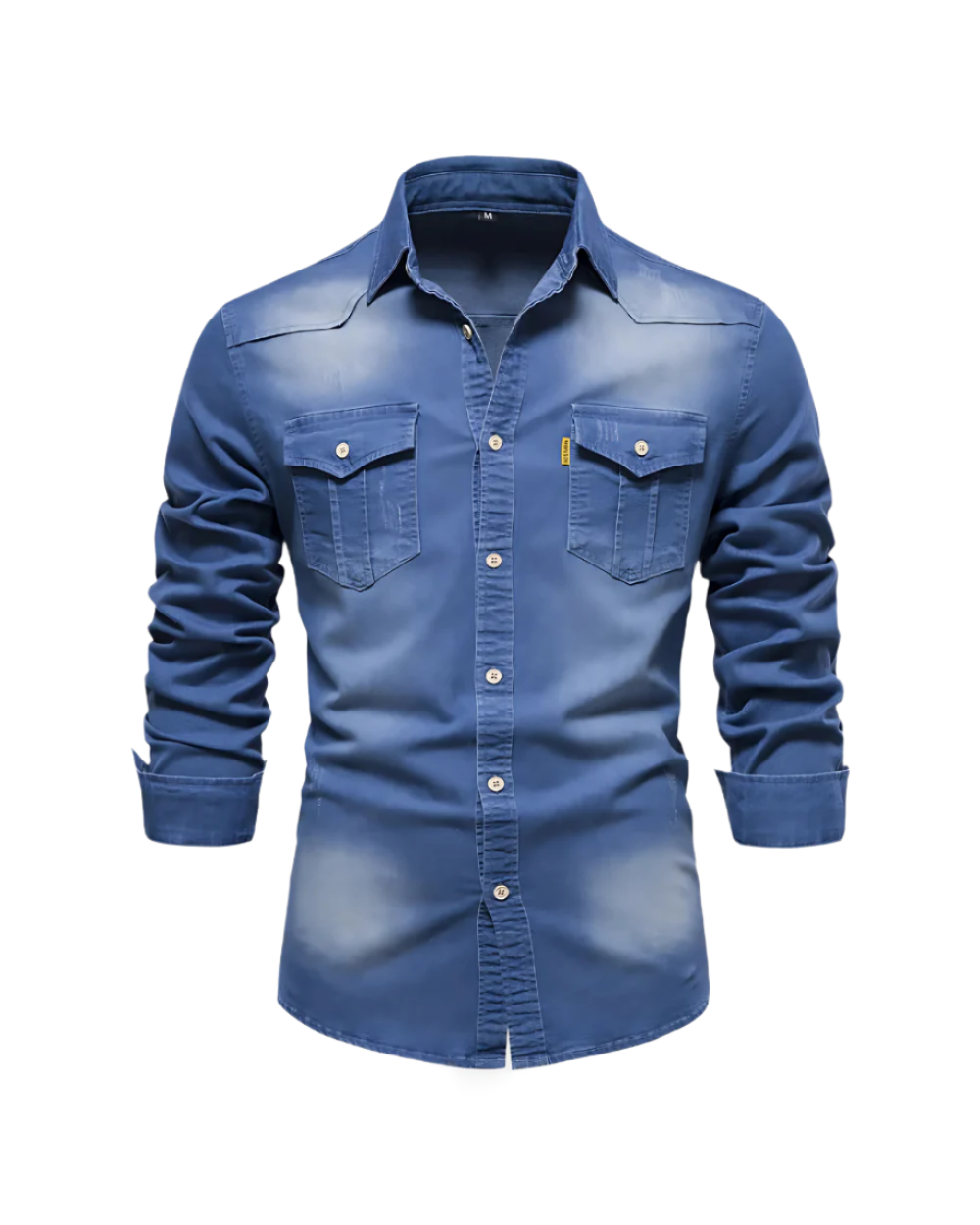 Emilio men's denim shirt, alternate view