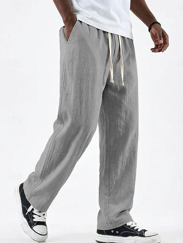 Stefano men's elegant linen pants, view 4