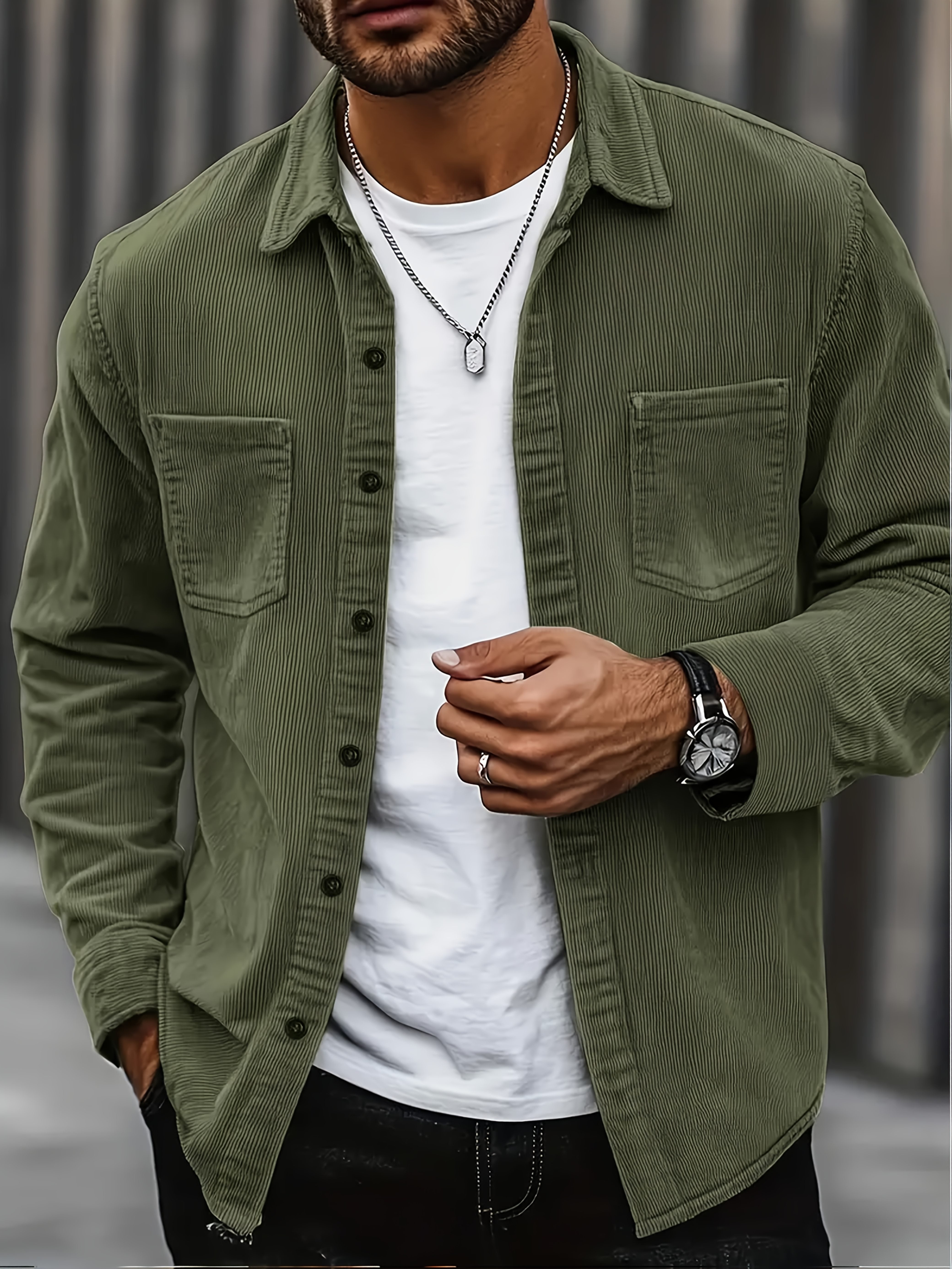 Men's corduroy cardigan – Avinos Milano