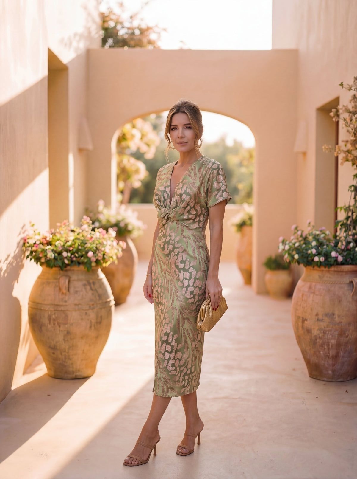 Antonella Graceful Dress Crafted from Lightweight, Flowing Fabric, view 4
