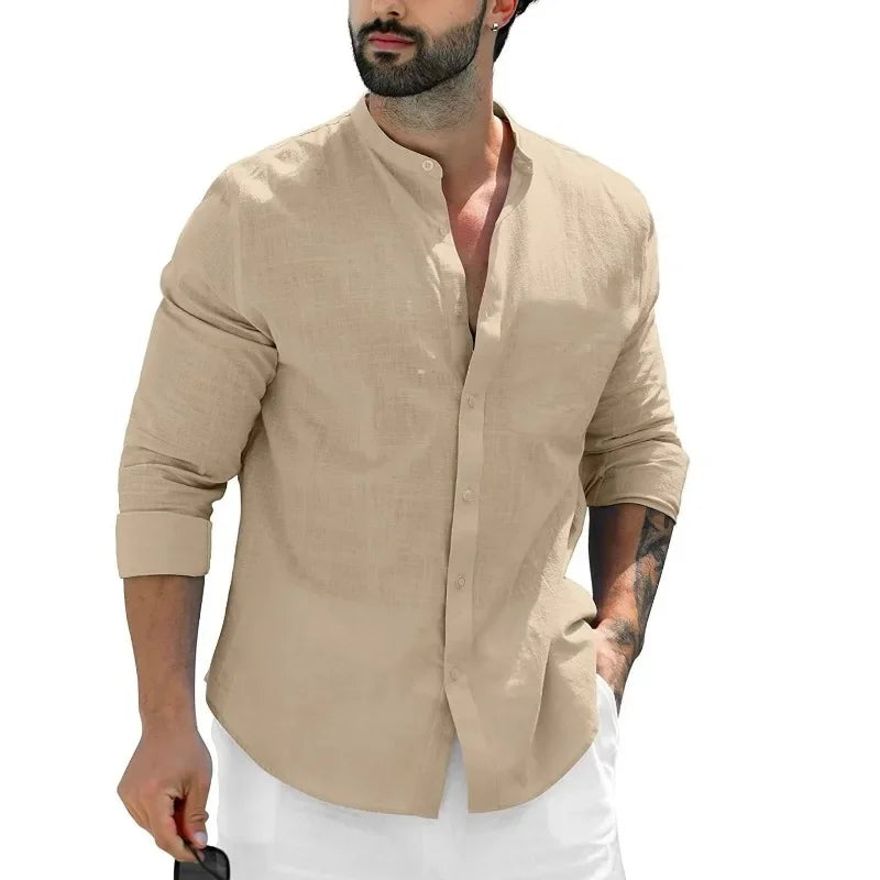 Antonio men's linen shirt, view 6