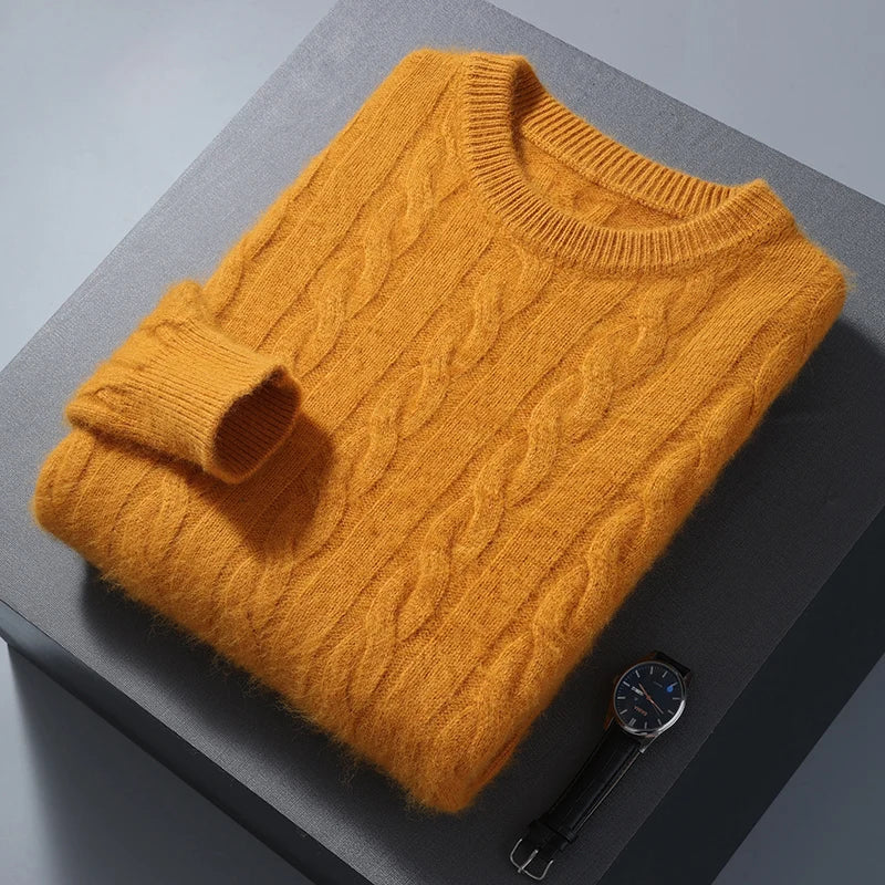 Vittorio men's cashmere sweater, view 4