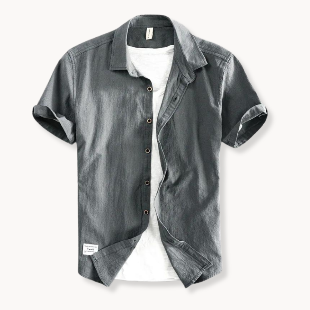 Luigi men's linen summer shirt, view 4