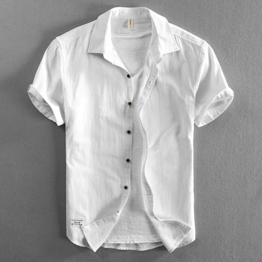 Luigi men's linen summer shirt, view 5