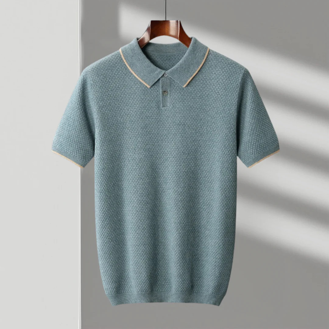 Aristo men's cashmere polo shirt, additional view