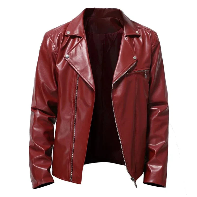 Men's leather jacket, view 6