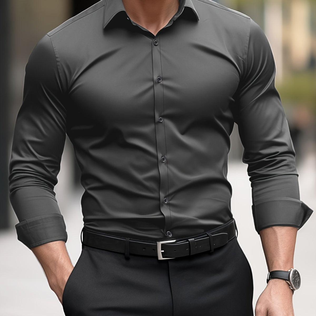 Men's dress shirt, additional view