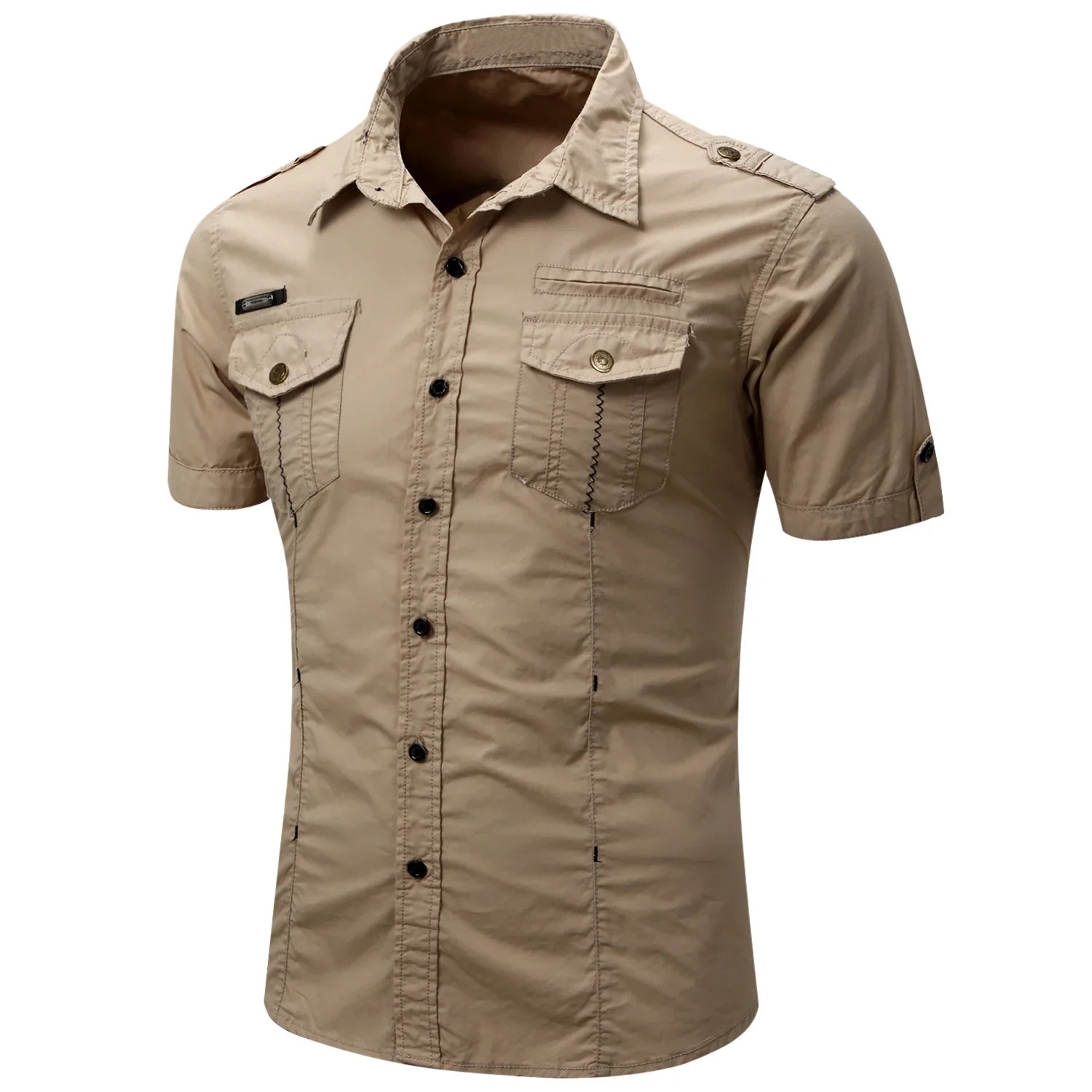 Men's cotton cargo shirt – Avinos Milano