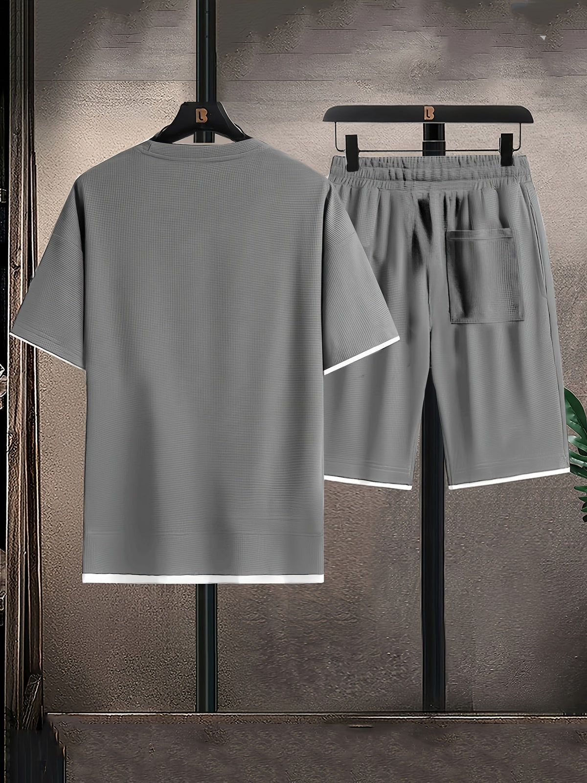 Men's elegant knit two-piece set, view 4