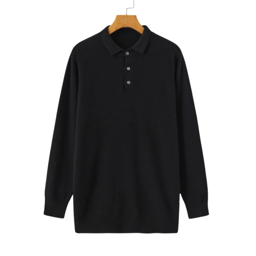 Men's cashmere polo shirt – Avinos Milano