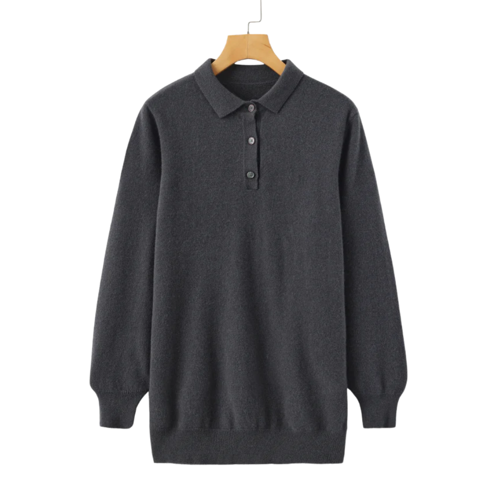 Men's cashmere polo shirt, view 9