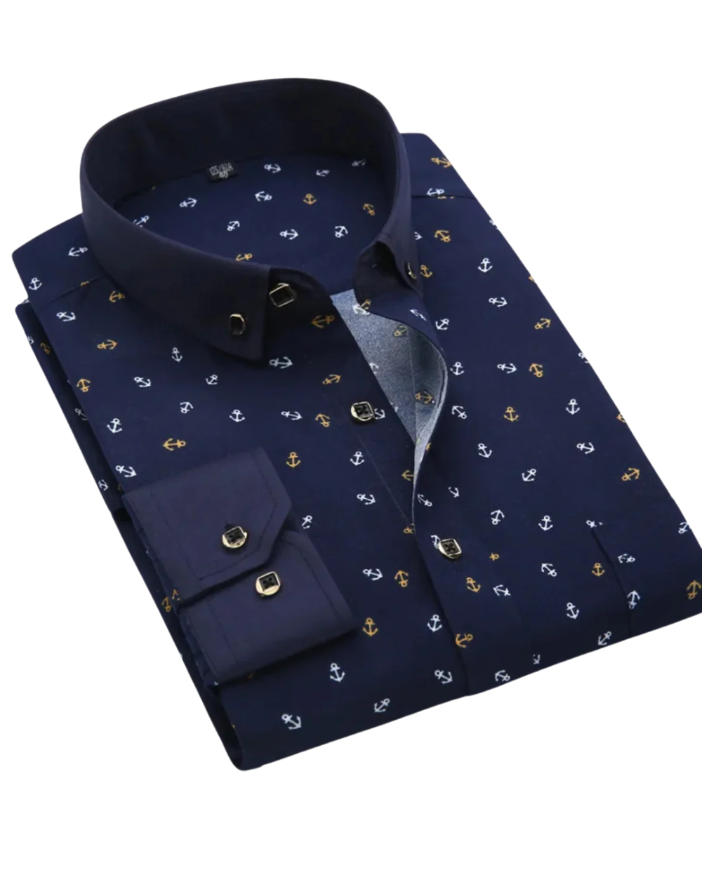 Navy with Anchor Print / 4XL