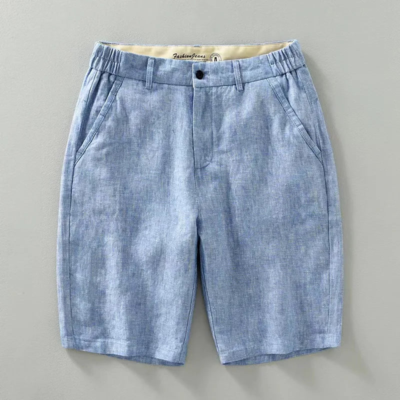 Gabriele men's elegant linen shorts, alternate view