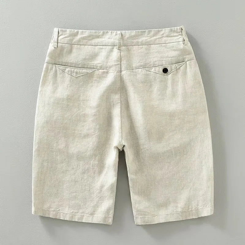 Gabriele men's elegant linen shorts, view 4