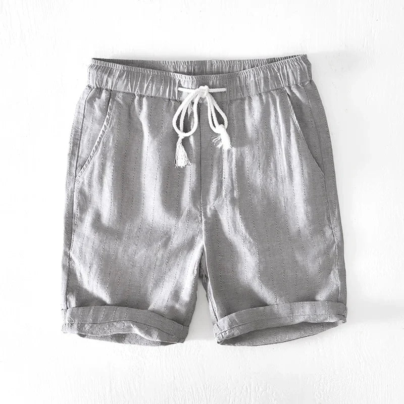 Raffaele men's elegant linen shorts, alternate view