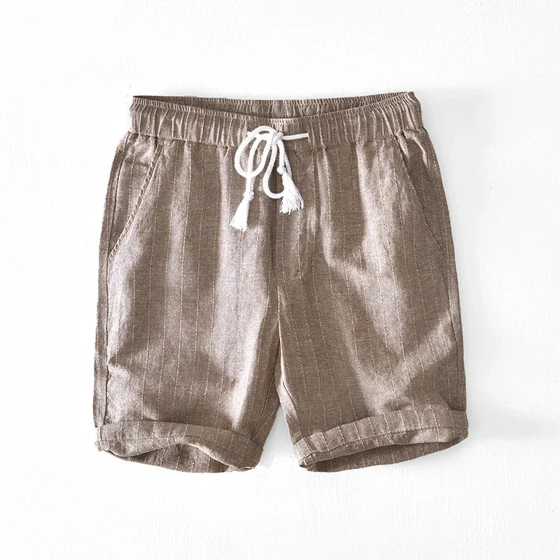 Raffaele men's elegant linen shorts, additional view