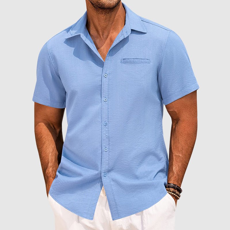 Pietro men's elegant summer shirt, alternate view