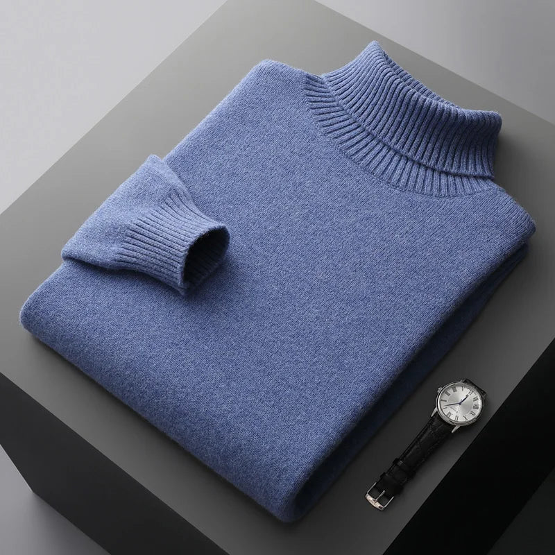 Portofino men's wool turtleneck sweater – Avinos Milano